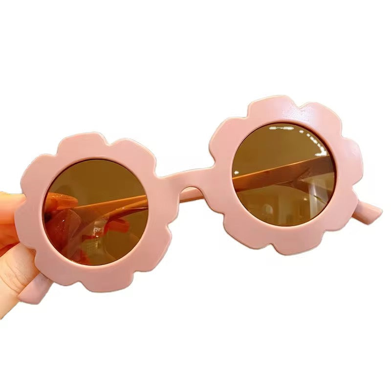 Peach floral sunglasses