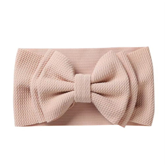 Skin double bow textured headband
