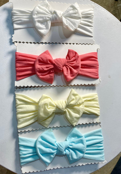 Nylon soft bow headband