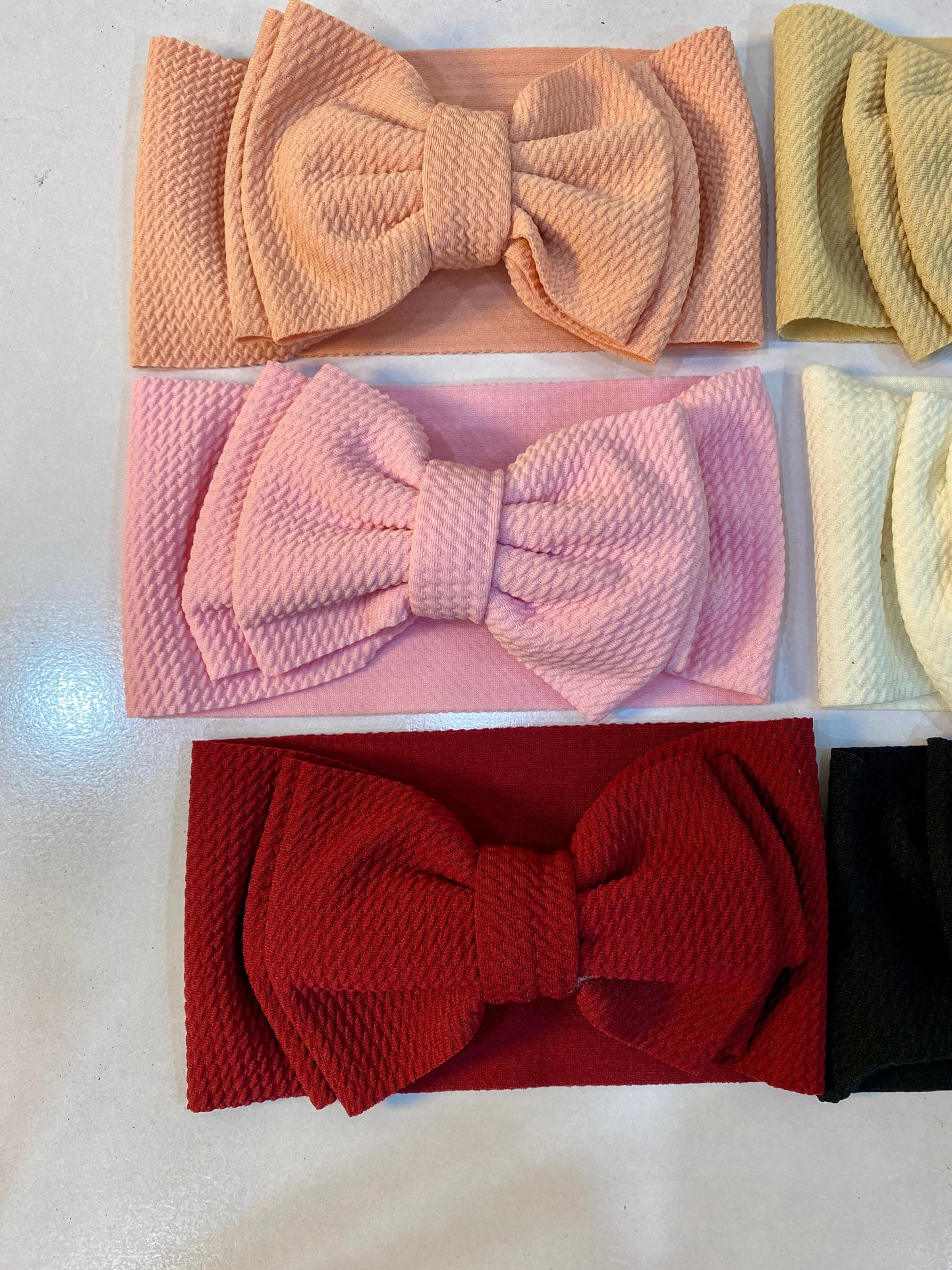 Pack of 6 textured headbands