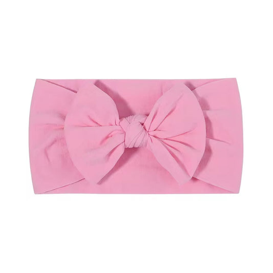 Baby pink bowknot headwrap