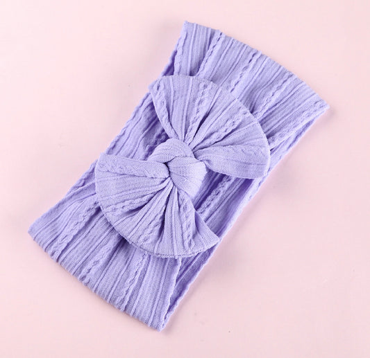 Lilac  cable knit wire imported nylon how headband