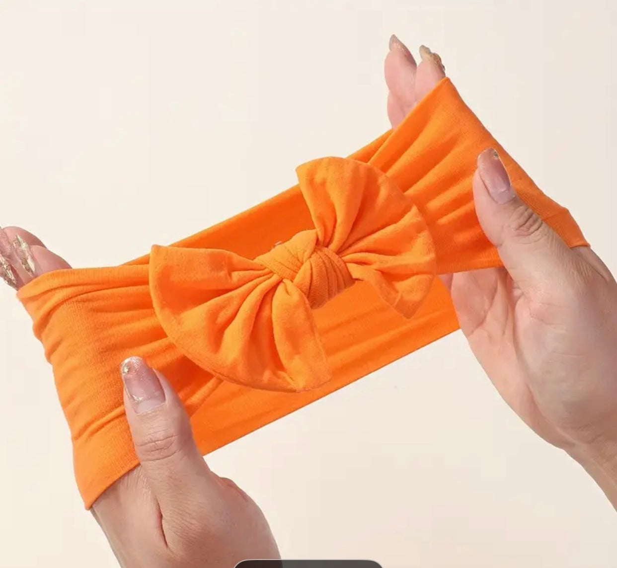 Nylon soft bow headband