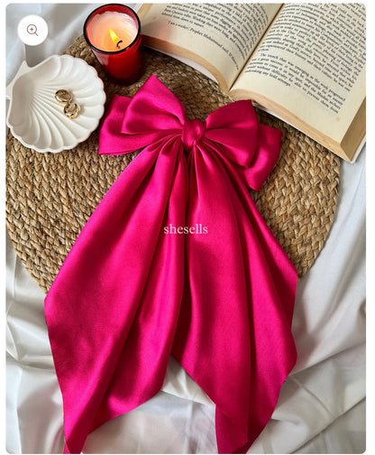 Hot pink fairytail bow