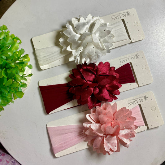 Big flower imported headband