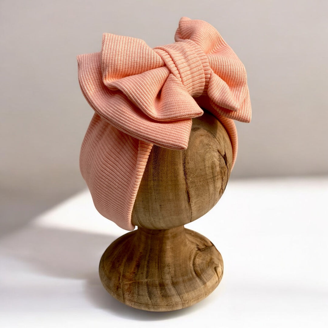 Peach bow band