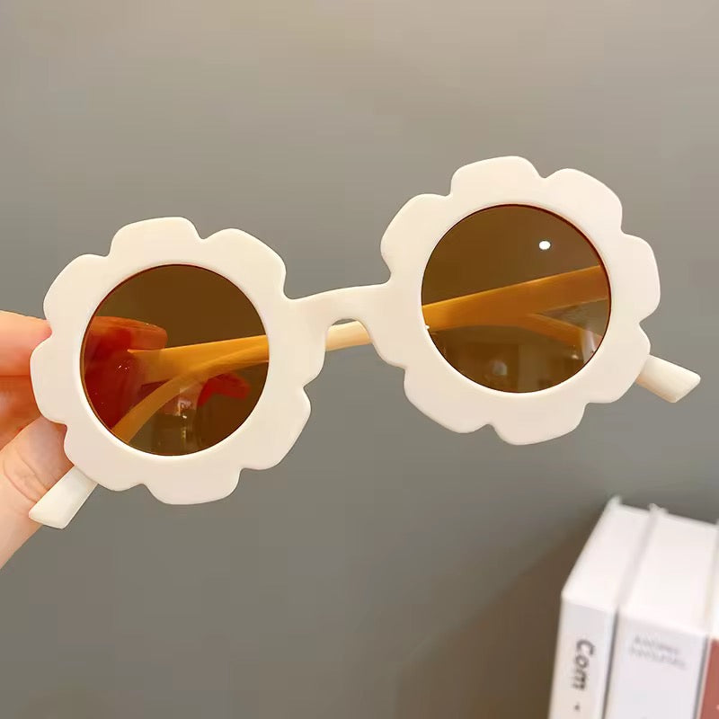 White floral sunglasses