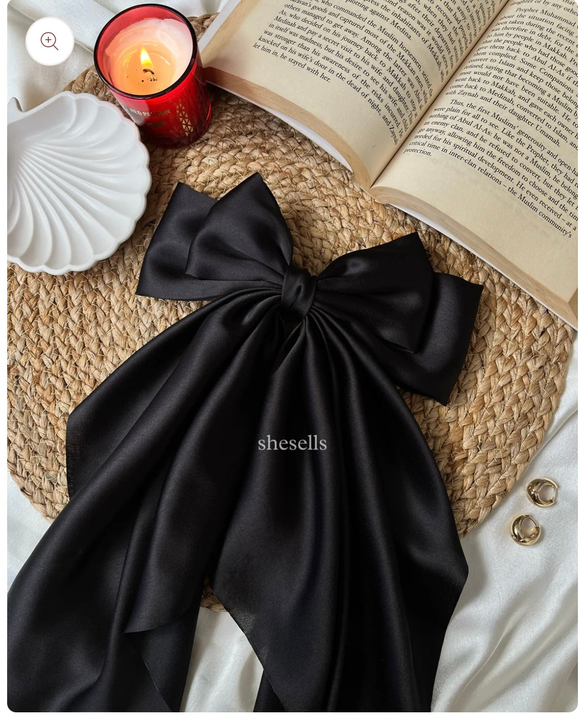 Elegant Black fairytail bow