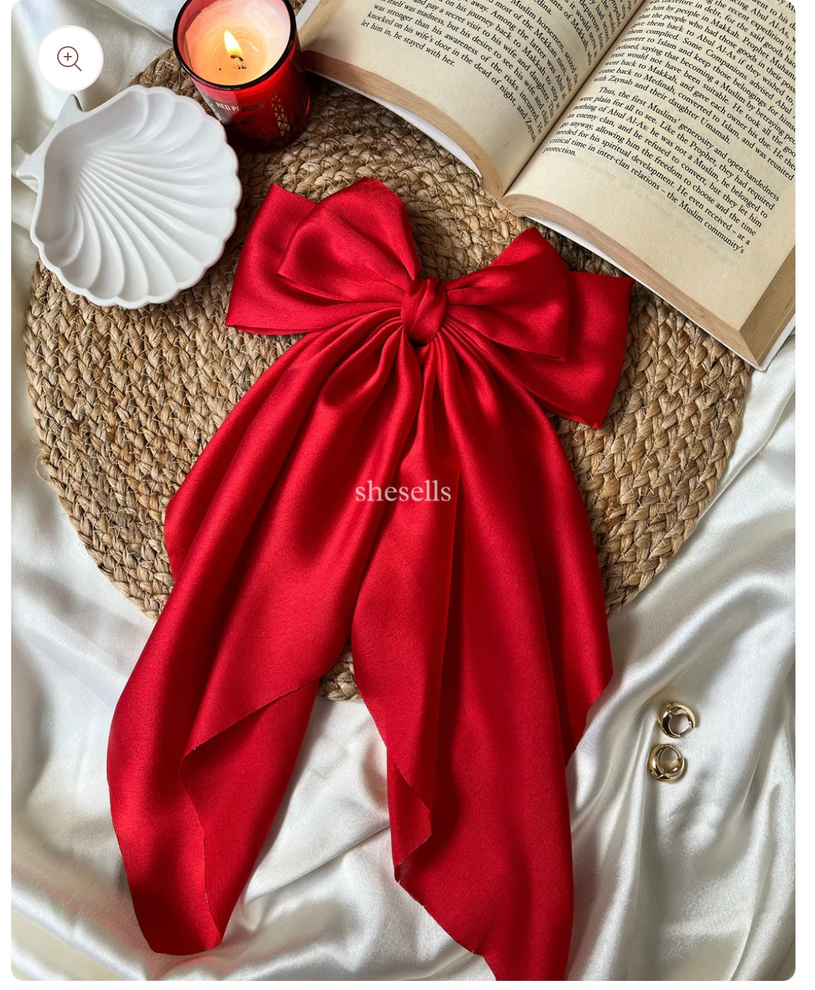 Hot red fairytail bow