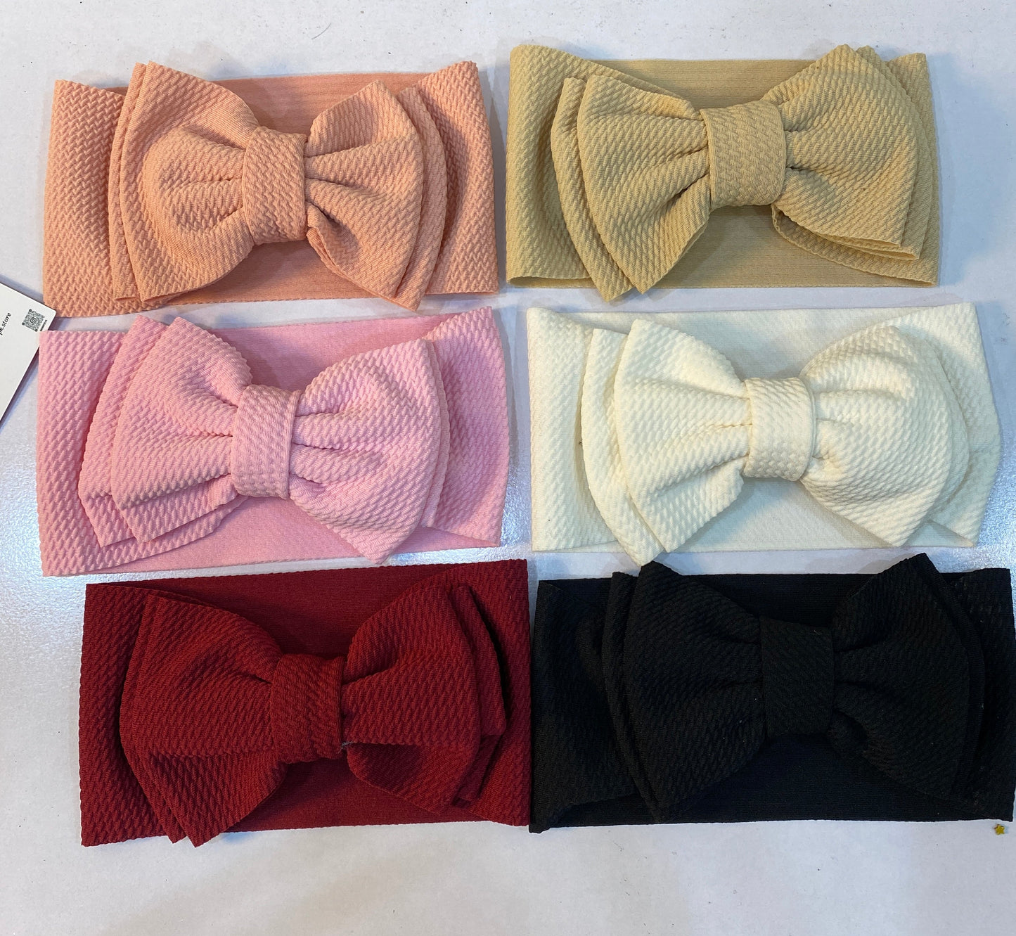 Pack of 6 textured headbands