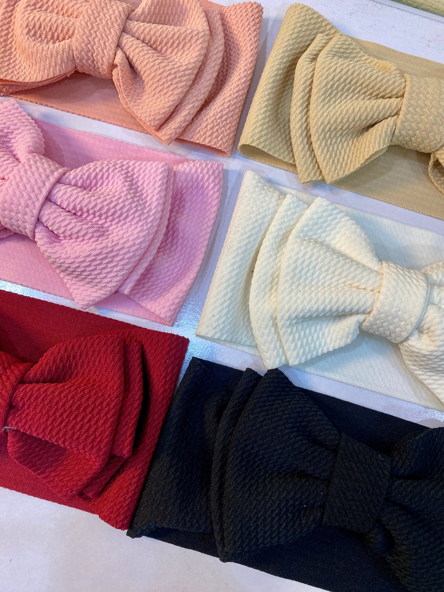 Pack of 6 textured headbands
