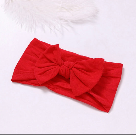 Red soft nylon headband