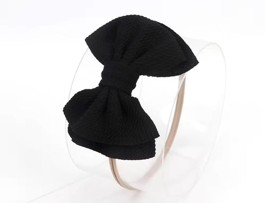 Black big bowknot headband